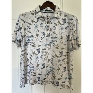 Boca Classics Islandwear Men's Polo Size Large Swordfish Fishing Shirt